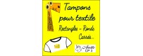 Tampons textiles : forme carré