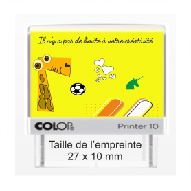 TAMPON TEXTILE RECTANGLE 27 x 10 mm personnalisable