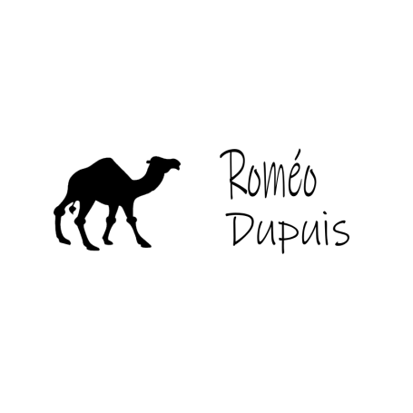 TAMPON TEXTILE Dromadaire 38 x 14 mm personnalisable