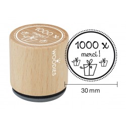 Tampon Woodies mention "1000 merci! "